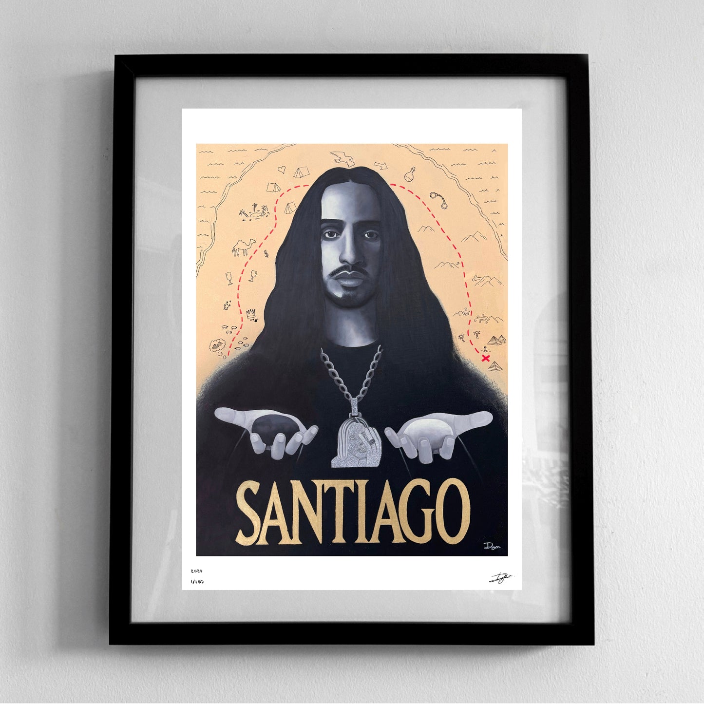 "Santiago" - Artwork Print
