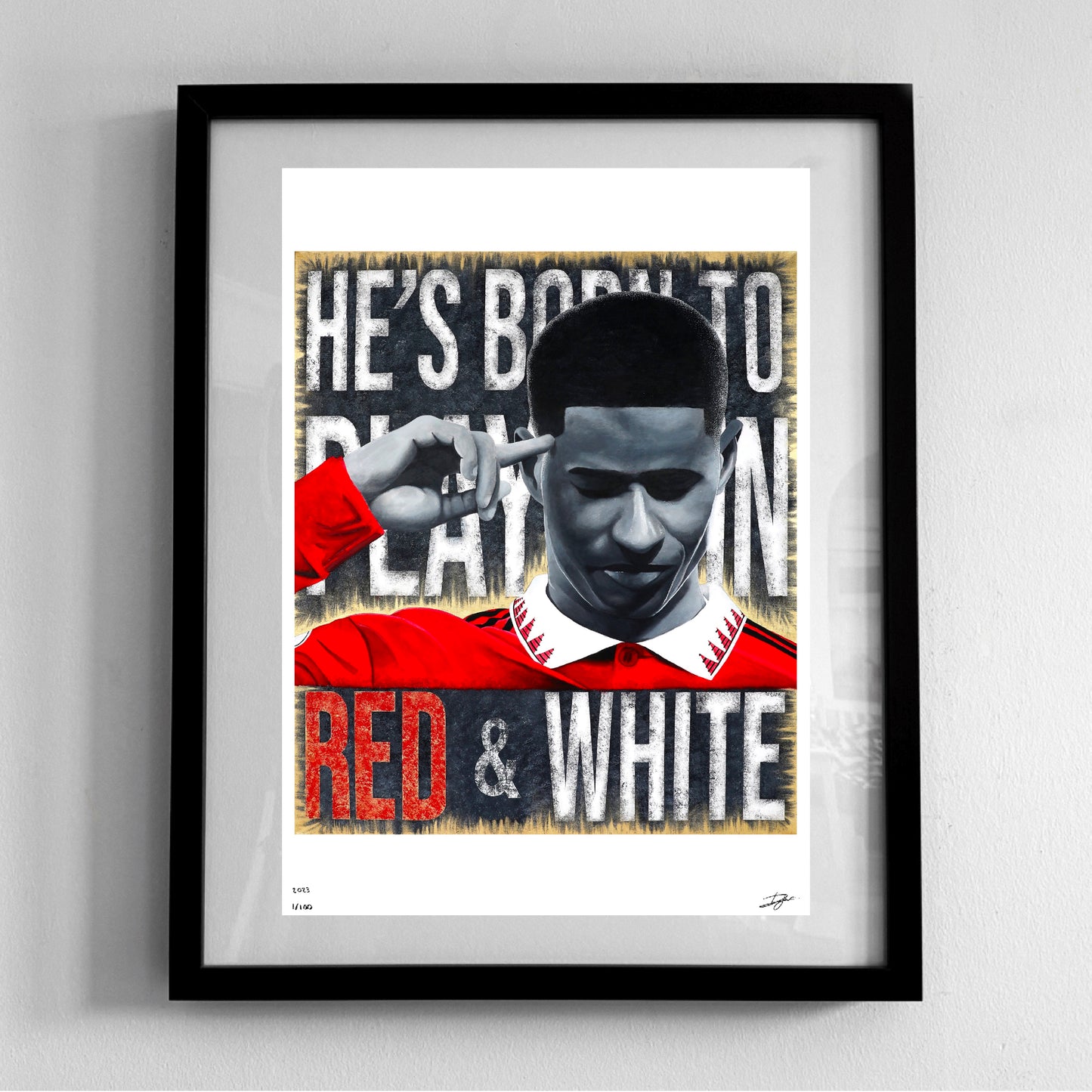 "Red and White" - Artwork Print